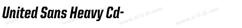 United Sans Heavy Cd字体转换